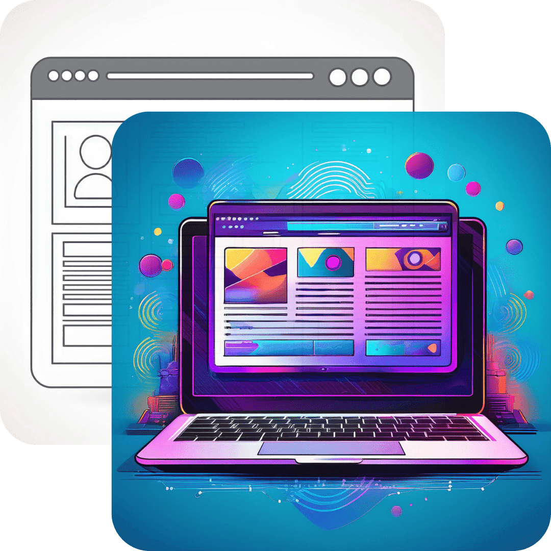 web development illustration